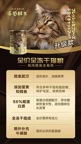 冻感鲜生 Замороженная костяная кошачья корма кошка 200 г рецептов говядины Venomaclee, чтобы набрать вес