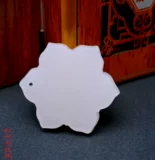 Резная подвеска из белого нефрита, аксессуар, в цветочек