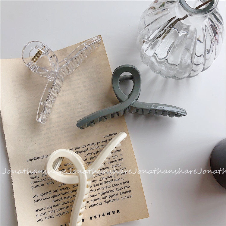 Korea ins simple retro cross temperament big grip clip 0 09kg