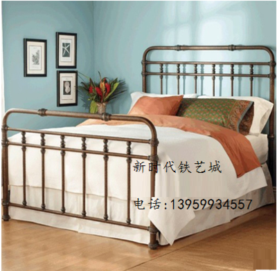 American country retro furniture wrought iron bed European bed double bed 1 8 meters 1 5 meters 1 2 single beds