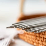 Общество Fochi [Stick Igle] Стальная иглы с коротким стержнем 25 см. DIY DIY Плетение