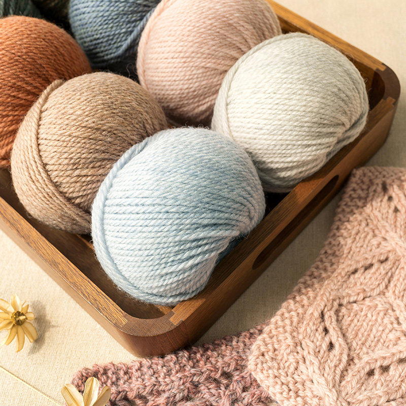 白橙手染800m100g单捻100%美利奴羊毛手染线：编织爱好者的梦幻选择！