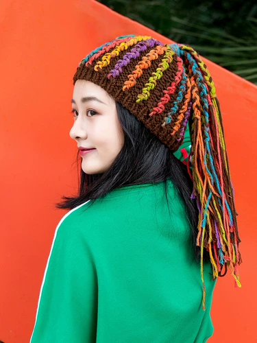 Дреды в стиле хип-хоп ручной работы, плетеная шапка, крючок для вязания, клубок пряжи, набор материалов, «сделай сам»