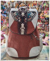 Yunnan retro ethnic windsurfing cloth imitation hemp womens backpack school bag casual backpack embroidered butterfly hand-woven