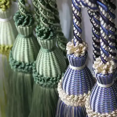 Export high-end Jane European curtain spike American Tuscan double-headed spike curtain buckle tassel