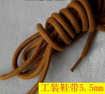 Tupole CAT Working Laces Outdoor Shoes Round Shoe Rope 5 5MM Microwaxy Cotton soft without sliding buckle durable