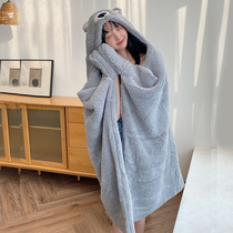Nap blanket student classroom thickened winter blanket lamb velvet childrens lunch break small blanket cover leg pupil shawl