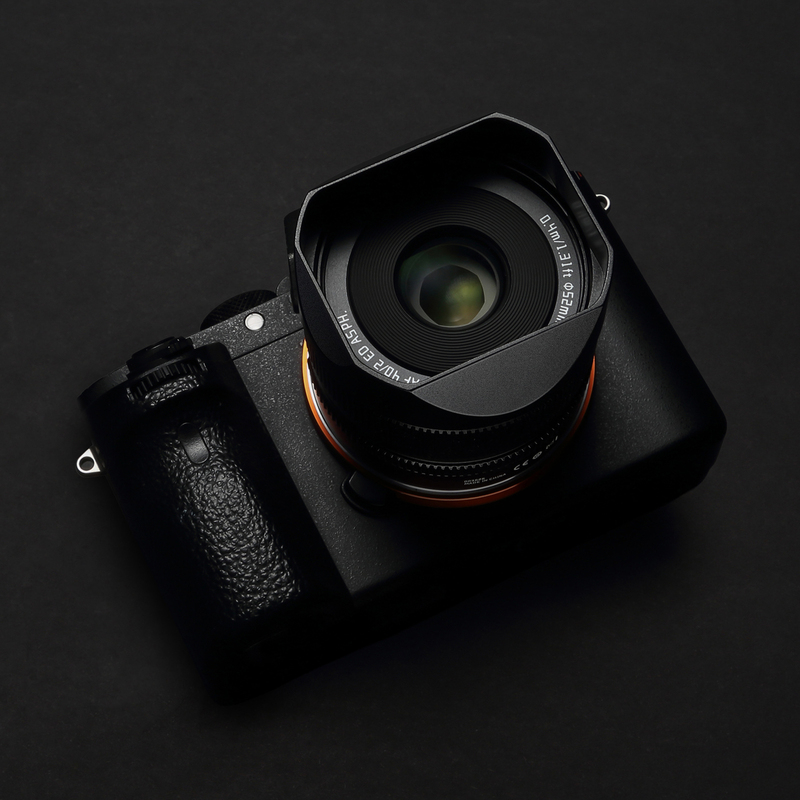 Suitable for Mingjiang Af40Mmf2.0 Lens Hood, Metal Square Lens Hood