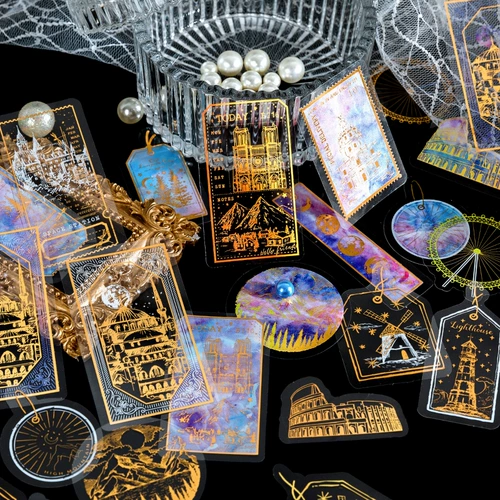 Earth Phantom Pet Gold Perm, водонепроницаемые наклейки на пластырь кит -звезда термин терминал материал мобильный телефон наклейка на мобильный телефон