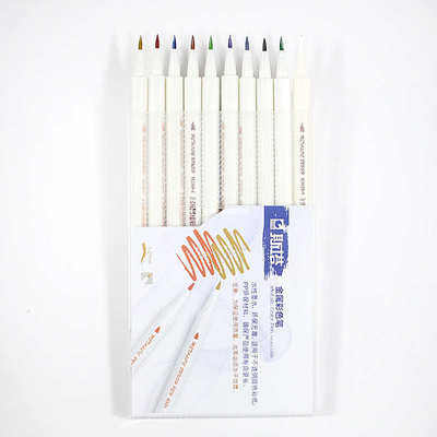Star soft head 10-color set pearlescent metal paint pen color marker pen hand account painting graffiti album decoration