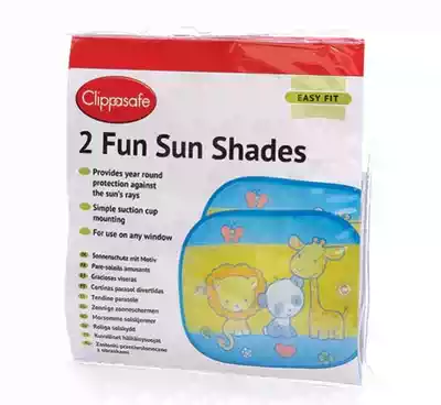 British clippasafe car sunshade window baby cartoon sunshade suction disc sunshade sunscreen 2 sets