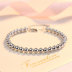 Bạc vòng đeo tay nữ s925 bạc hạt bạc bóng hạt chuyển hạt trang sức Nhật Bản và Hàn Quốc phiên bản của thời trang ngọt ngào bracelet bracelet