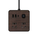 Полностью медный пористый USB Wood Grain Socket Board Desktop Office и домашний многофункциональный подключаемый кабель для хранения