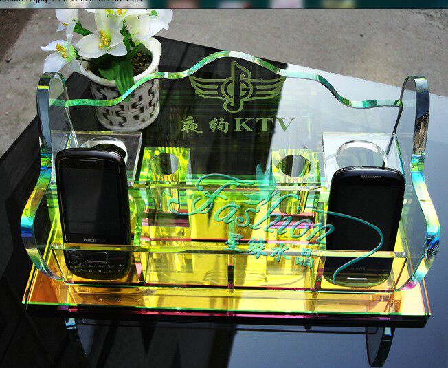 Crystal Microphone Rack Ktv Microphone Holder microphone holder Cradle Bracket MICROPHONE BASE ENGRAVING MARK LOGO