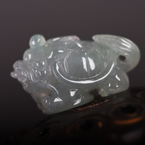 The Natural Emerald Jade Dragon Turtle Pendant