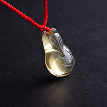 Natural citrine pendant