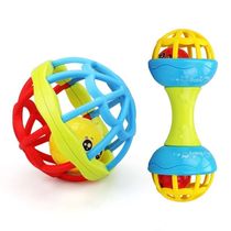 Hand bell toy Baby children 0-1 years old Baby hand grasping bite soft rubber boy girl 3-6-12 months 8 puzzle