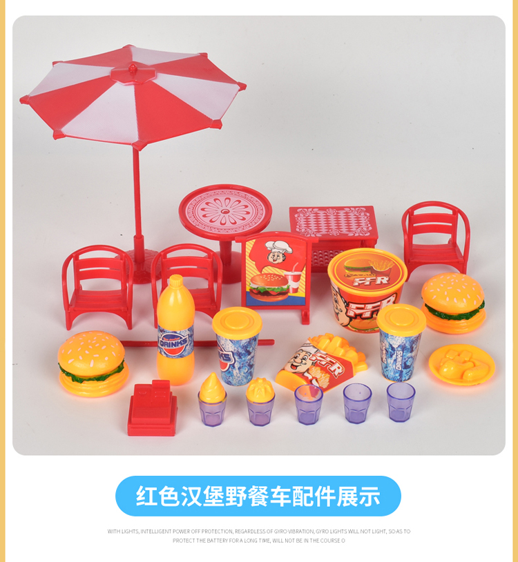 Piggy Peggy House Picnic Ice Cream Car Pink Peppi Pig Family Set Girl Children Đồ chơi đồ chơi cho bé gái