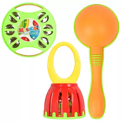 Baby instrument combination baby cage Bell Bell Bell Bell sand hammer early education Music toy with packaging