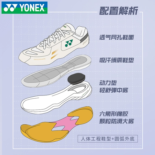 Синяя нескользящая спортивная обувь для бадминтона подходит для мужчин и женщин, официальный продукт