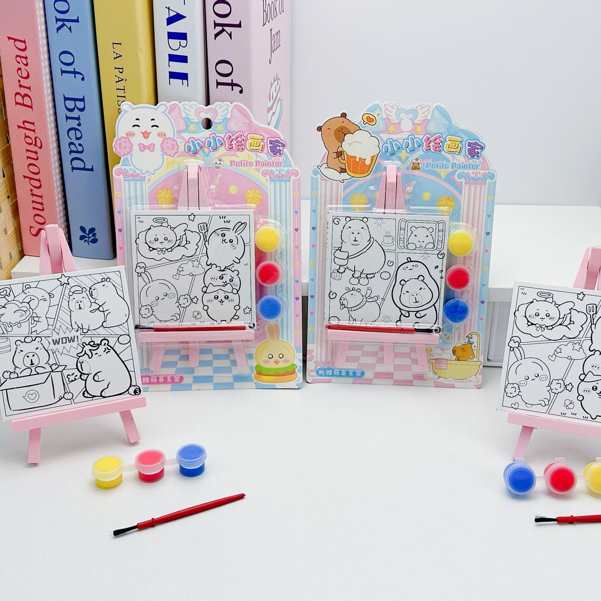 小小绘画家卡皮巴拉卡通图案儿童手工绘画锻炼小孩动手能力益智详情5
