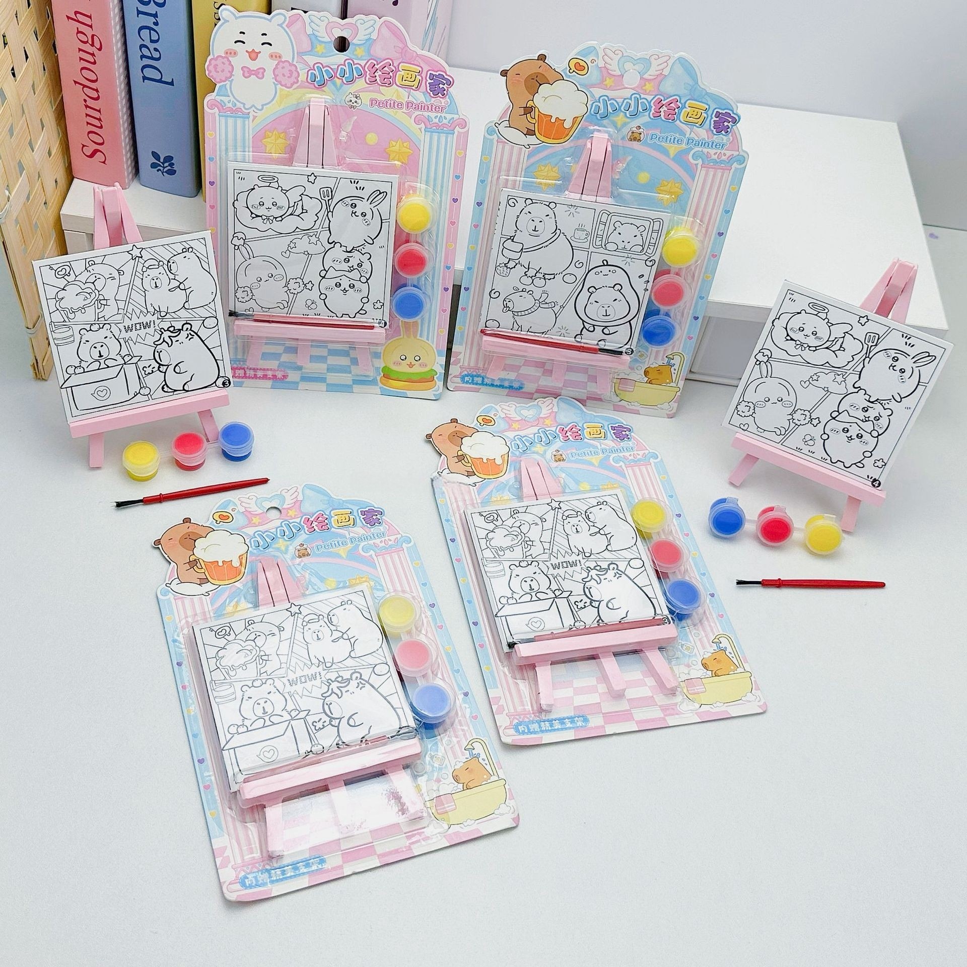 小小绘画家卡皮巴拉卡通图案儿童手工绘画锻炼小孩动手能力益智详情3