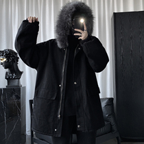 2021 Autumn Winter Mens Clothing Thickened cotton clothes Korean version Trend jacket men cotton padded jacket with cap cotton clothing