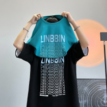 Online Red Lovers Clothes Ins superfire Mens 2021 new short sleeves T-shirts Men and women Summer Trend Port Wind 100 Lap Clothes