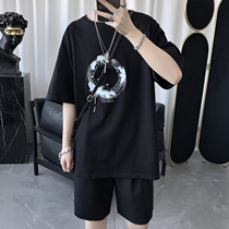 Dark Ensemble Mens Summer Super-Fire Cec Original Juku Short Sleeve T-Shirt Male Tide Card Trendy Loos and Ins clothes