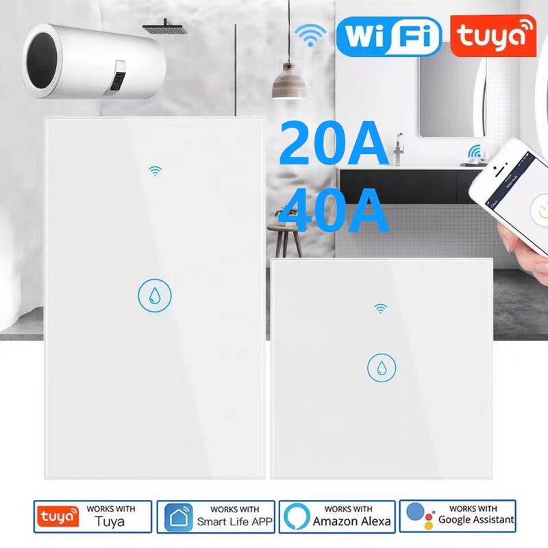 Tuya Smart Eu Standard 20A Wifi Smart Water Heater Voice Timer Switch Tuya Smart Eu Standard 20A Wifi Smart Water Heater Voice Timer Switch