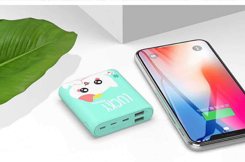 Luoma Shi 10.000 mA sạc kho báu nhỏ cầm tay dễ thương phim hoạt hình cô gái điện thoại di động cung cấp điện hoàn vũ - Ngân hàng điện thoại di động cục sạc dự phòng samsung
