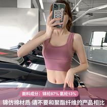 Sports underwear womens shockproof running anti-sagging gathered styling high-strength fitness vest womens yoga bra to wear outside