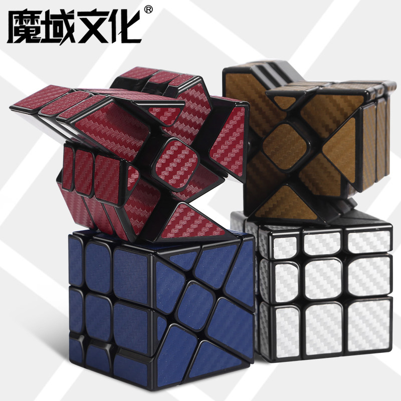 Moyu Culture Rubik's Cube Classroom Unequal Shifting Edge Hot Wheels Carbon Fiber Rubik's Cube Elementary Shaped Smooth Professional