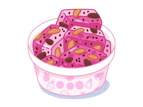 Толстый жареный йогурт специальный порошок матча кокосовый серый морской синий клубничный черничный шоколад -жареный жареный блок -блок.