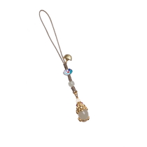 Dashantang silver gold-plated Hetian jade Pixiu mobile phone chain pendant rope men and women personalized creative ancient style small pendant