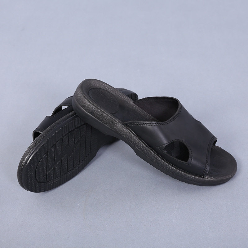 Anti-static slipper dust-proof slipper black slipper dust-free slipper PU comfortable and soft bottom thickened