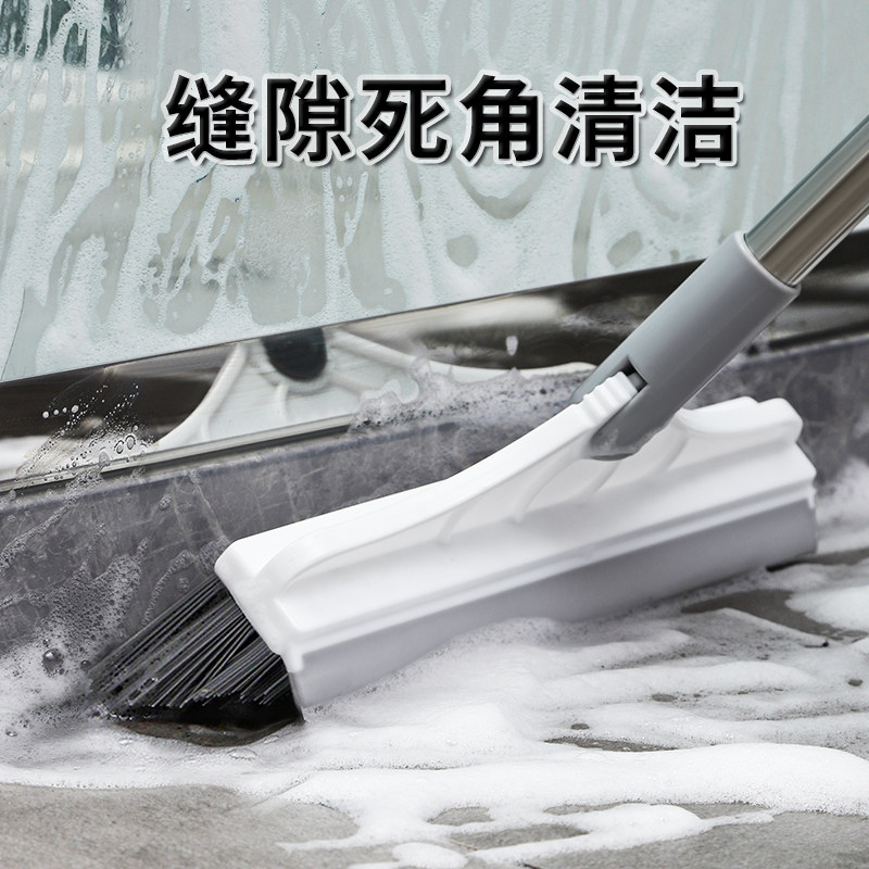 Scraping one floor brush tile cleaning artifact plastic brush bristle gap no dead corner floor tile wiper toilet