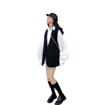 Suit vest for women 2024 new spring and autumn Korean style atmosphere wear slim temperament sleeveless vest jacket top