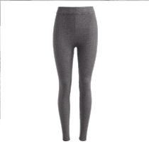 Threaded leggings for womens outer wear 2024 autumn and winter new style high-waist elastic slim knitted long johns thickened warm cotton pants