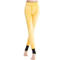 Cotton pants womens winter outer wear plus velvet thickened tight-fitting high-waisted leggings large size Northeastern extra thick one-piece warm pants