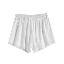 Womens safety pants anti-exposure summer thin can be worn outside without curling loose large size leggings lace home shorts