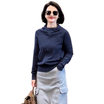 European hooded sweatshirt for women spring and autumn 2024 new popular hoodie fashion casual versatile basic sports jacket