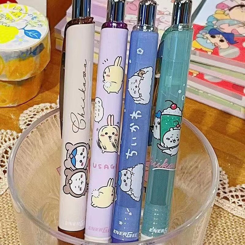 现货日本pentel派通chiikawa吉伊卡哇限定乌萨奇吉伊小八黑中性笔