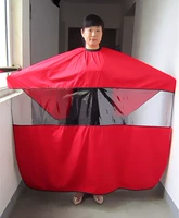 Прозрачная длинная красная креп увеличена