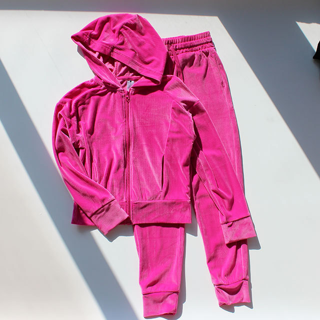 Foreign Trade Children's Clothing, Girls' Striped Velvet Jacket, Spring and Autumn Short Hooded Sports Zipper Shirt, Jogging Pants Foreign Trade Children's Clothing, Girls' Striped Velvet Jacket, Spring and Autumn Short Hooded Sports Zipper Shirt, Jogging Pants