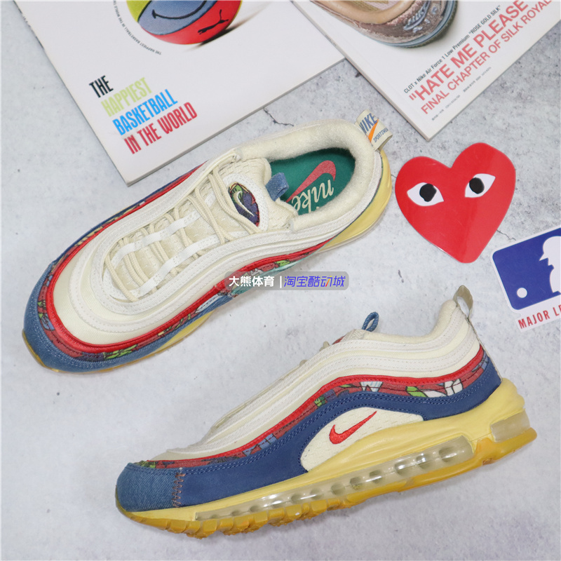 Authentic Nike Nike Air Max97 Retro Casual Running Shoes 921826-101Dv1486-162