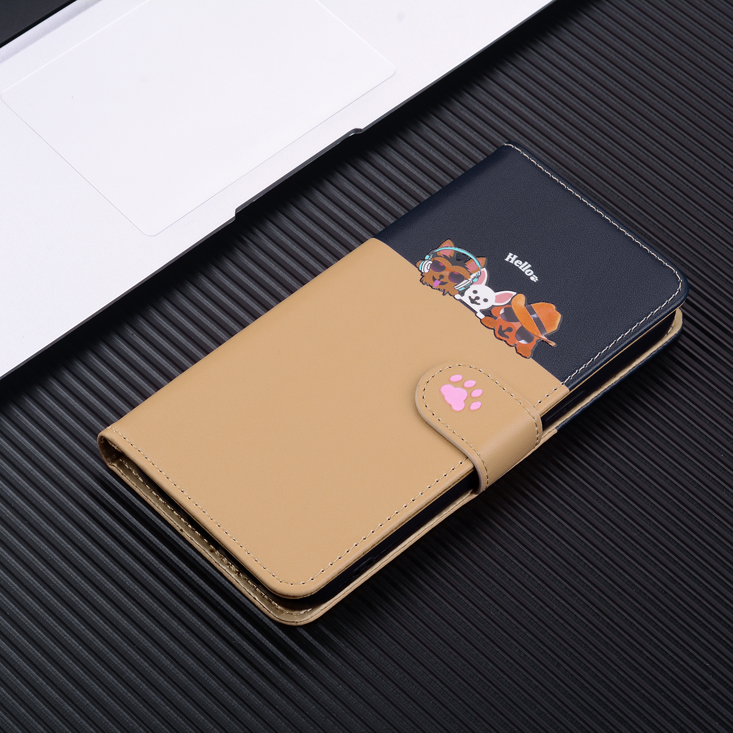 手帳型スマホケース  多機能マルチカラー手帳型iPhoneケース