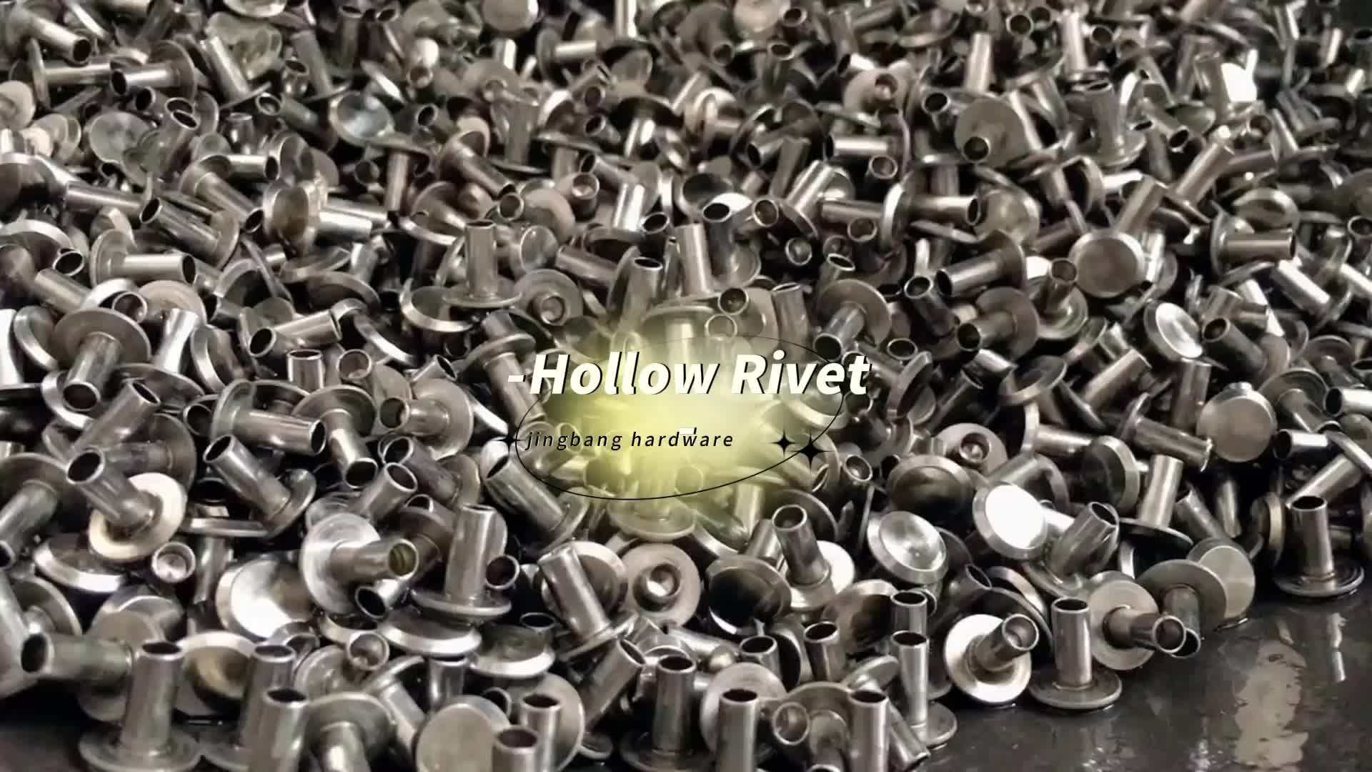 Flat Head Semi Tubular Rivet Pneumatic Brake Lining Rivet 132 Rivets