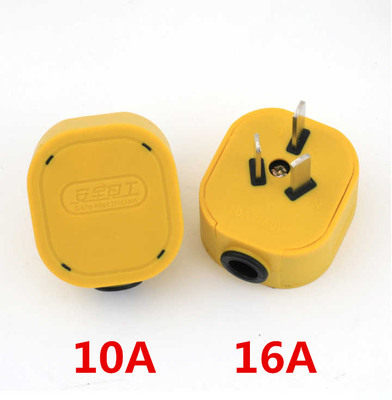 Two plugs two - foot three - foot three - pin - pin industrial power triangle plug high power