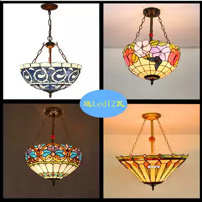 European and American pastoral chandelier living room dining room bedroom study porch princess room energy-saving decorative lighting anti-hanging